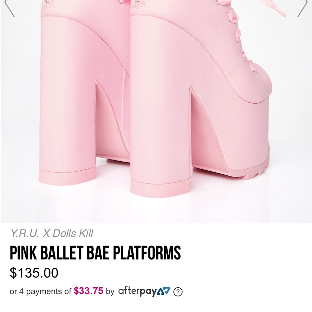 Pink ballet platforms dolls kill